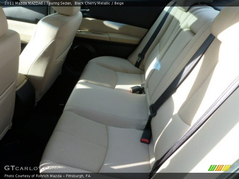 Black Cherry Metallic / Beige 2011 Mazda MAZDA6 i Touring Sedan