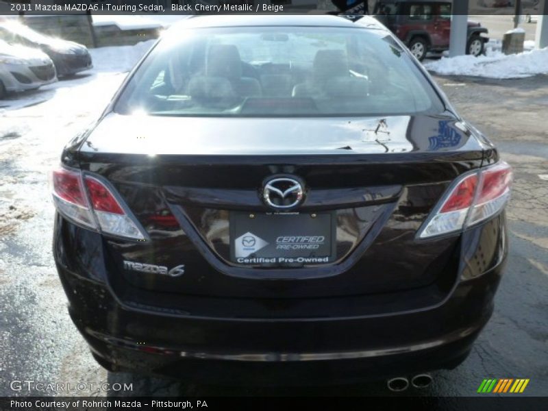 Black Cherry Metallic / Beige 2011 Mazda MAZDA6 i Touring Sedan