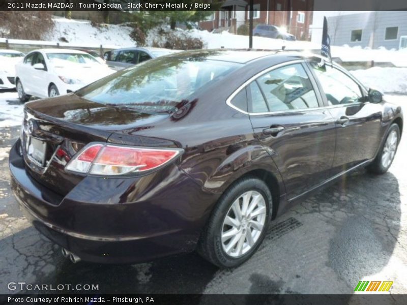 Black Cherry Metallic / Beige 2011 Mazda MAZDA6 i Touring Sedan