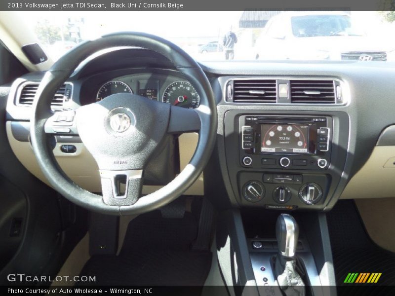 Black Uni / Cornsilk Beige 2013 Volkswagen Jetta TDI Sedan