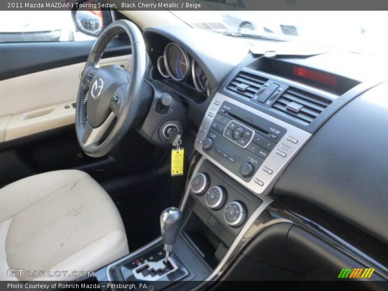 Black Cherry Metallic / Beige 2011 Mazda MAZDA6 i Touring Sedan
