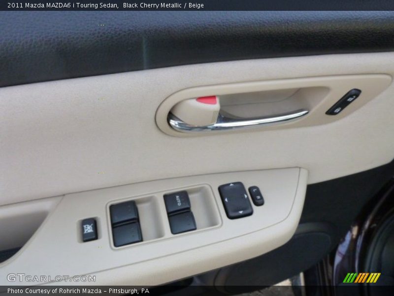 Black Cherry Metallic / Beige 2011 Mazda MAZDA6 i Touring Sedan