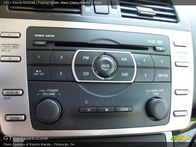 Black Cherry Metallic / Beige 2011 Mazda MAZDA6 i Touring Sedan