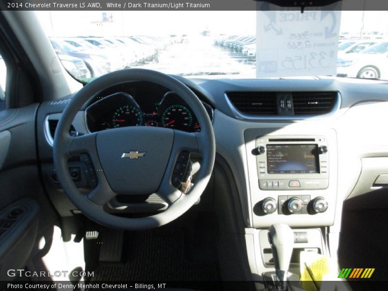 White / Dark Titanium/Light Titanium 2014 Chevrolet Traverse LS AWD