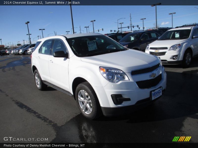 Summit White / Jet Black 2014 Chevrolet Equinox LS