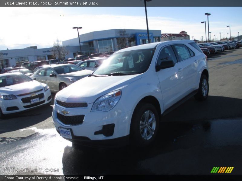 Summit White / Jet Black 2014 Chevrolet Equinox LS