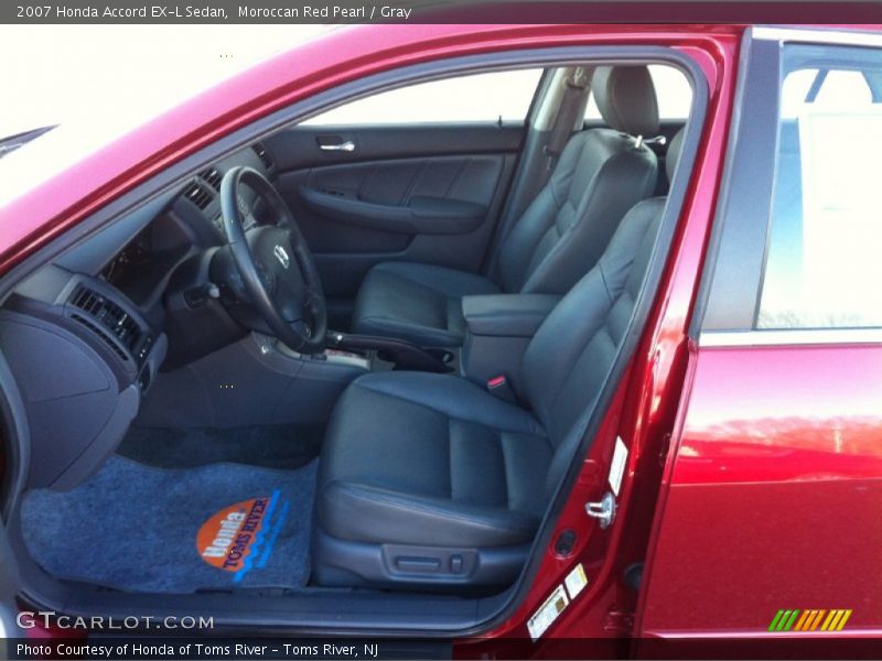 Moroccan Red Pearl / Gray 2007 Honda Accord EX-L Sedan