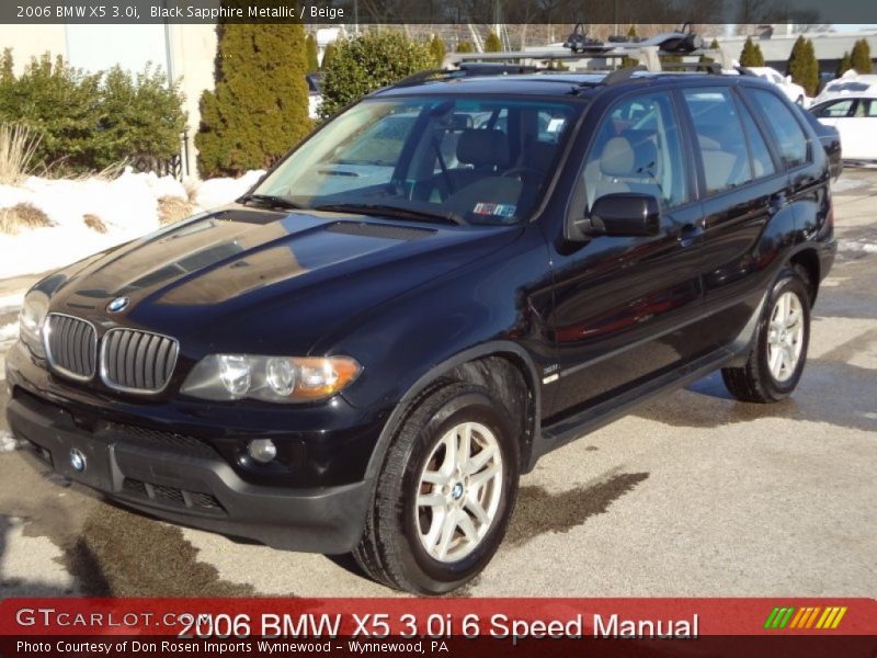 Black Sapphire Metallic / Beige 2006 BMW X5 3.0i