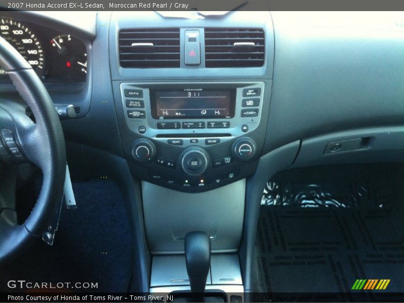 Moroccan Red Pearl / Gray 2007 Honda Accord EX-L Sedan