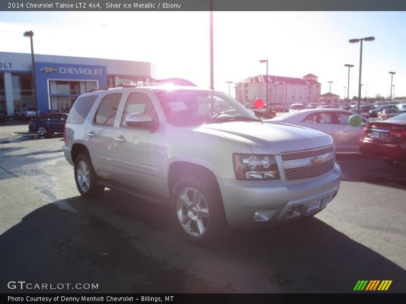 Silver Ice Metallic / Ebony 2014 Chevrolet Tahoe LTZ 4x4