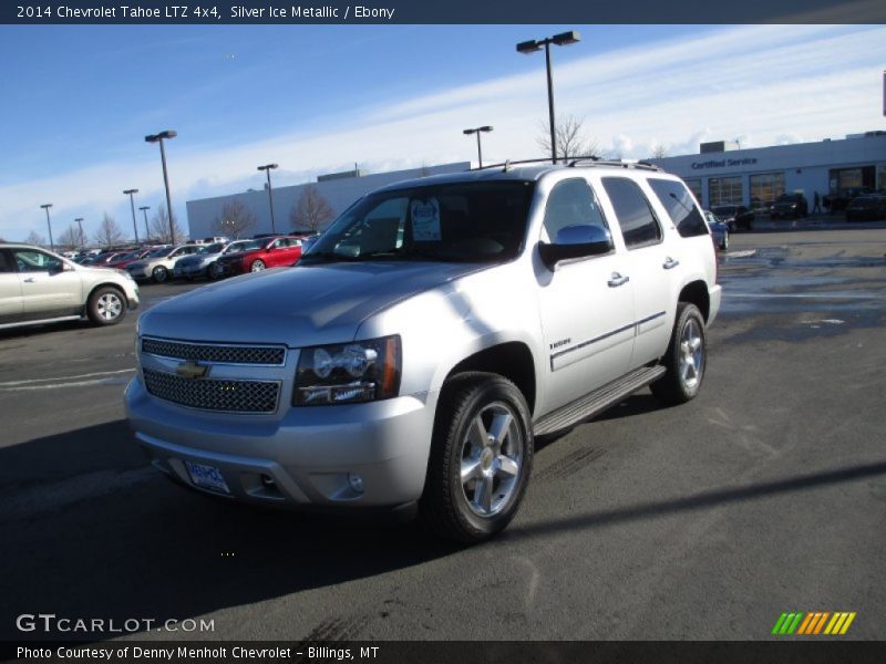 Silver Ice Metallic / Ebony 2014 Chevrolet Tahoe LTZ 4x4