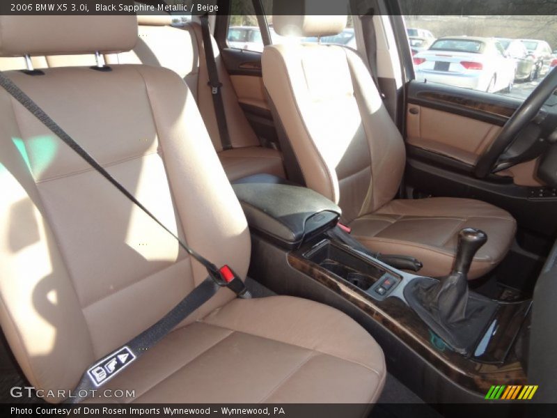 Black Sapphire Metallic / Beige 2006 BMW X5 3.0i