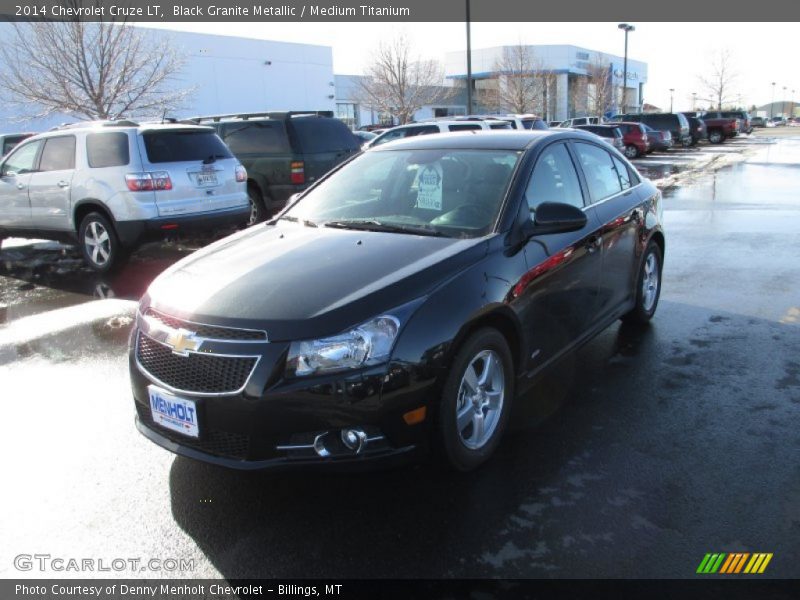 Black Granite Metallic / Medium Titanium 2014 Chevrolet Cruze LT