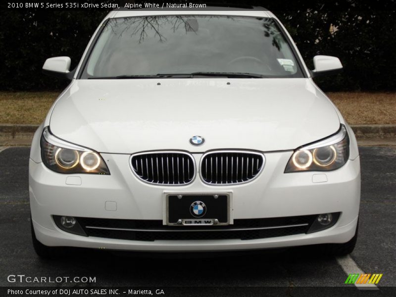 Alpine White / Natural Brown 2010 BMW 5 Series 535i xDrive Sedan