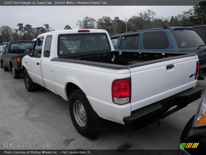 Oxford White / Medium Prairie Tan 2000 Ford Ranger XL SuperCab