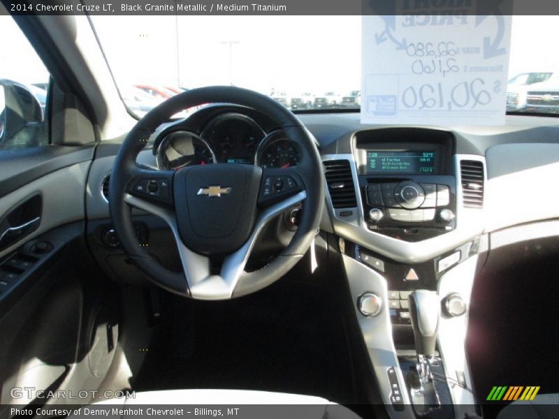 Black Granite Metallic / Medium Titanium 2014 Chevrolet Cruze LT