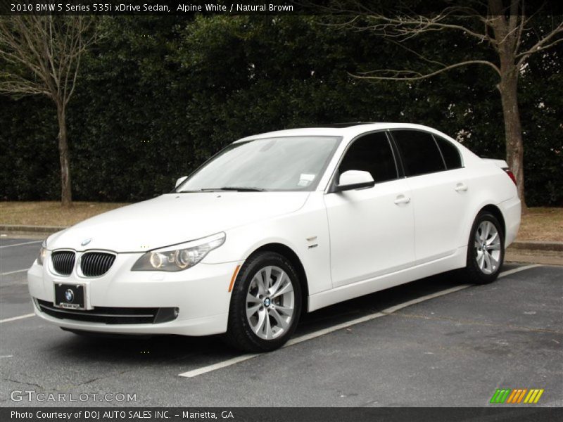 Alpine White / Natural Brown 2010 BMW 5 Series 535i xDrive Sedan