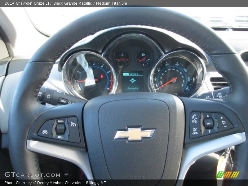 Black Granite Metallic / Medium Titanium 2014 Chevrolet Cruze LT
