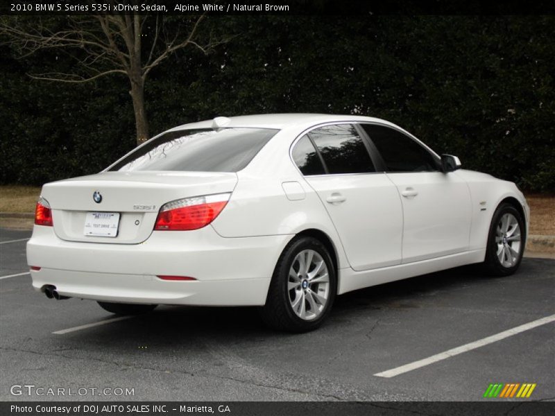 Alpine White / Natural Brown 2010 BMW 5 Series 535i xDrive Sedan