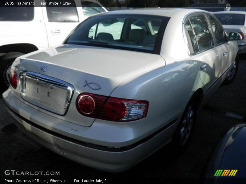 Pearl White / Gray 2005 Kia Amanti