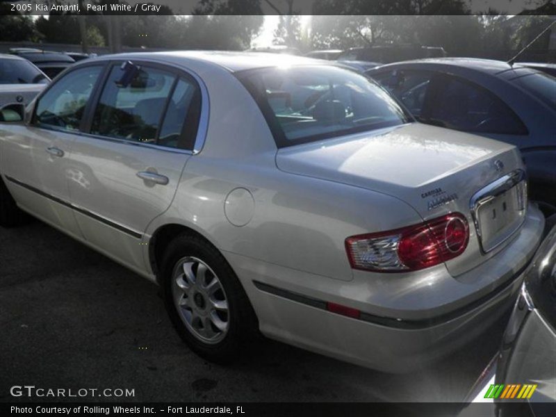 Pearl White / Gray 2005 Kia Amanti