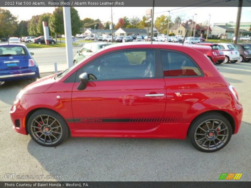 Rosso (Red) / Abarth Rosso Leather (Red) 2012 Fiat 500 Abarth