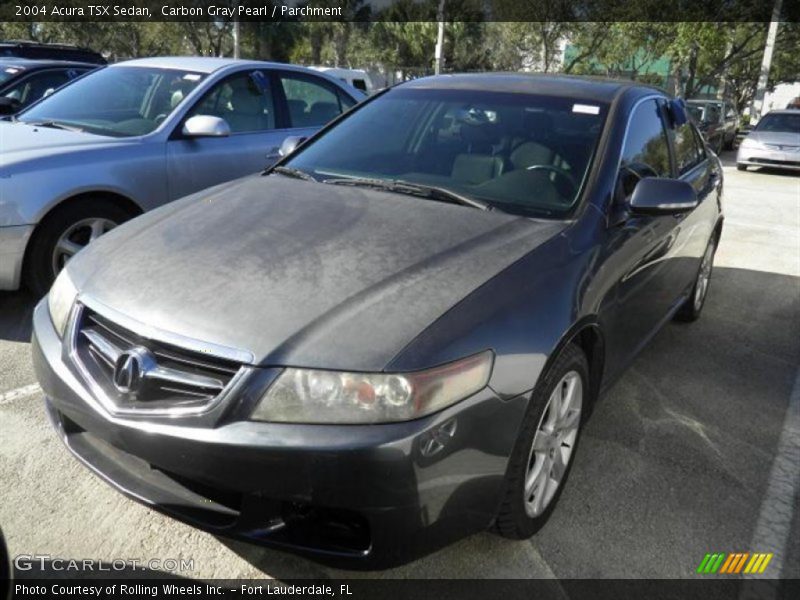 Carbon Gray Pearl / Parchment 2004 Acura TSX Sedan