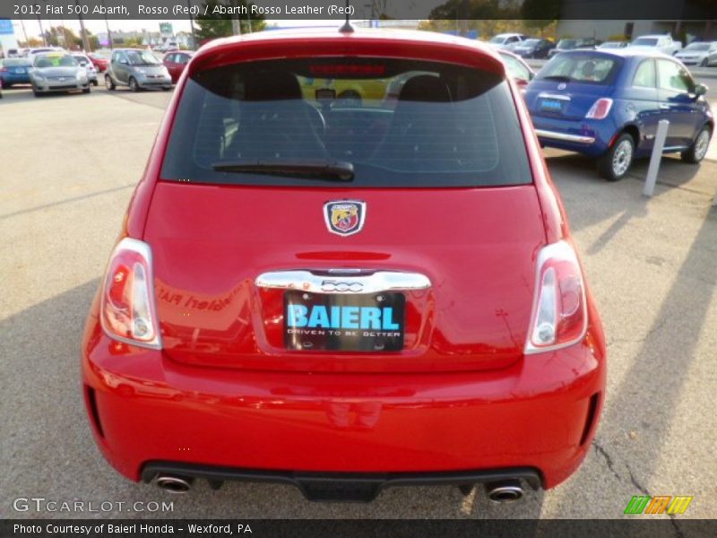 Rosso (Red) / Abarth Rosso Leather (Red) 2012 Fiat 500 Abarth