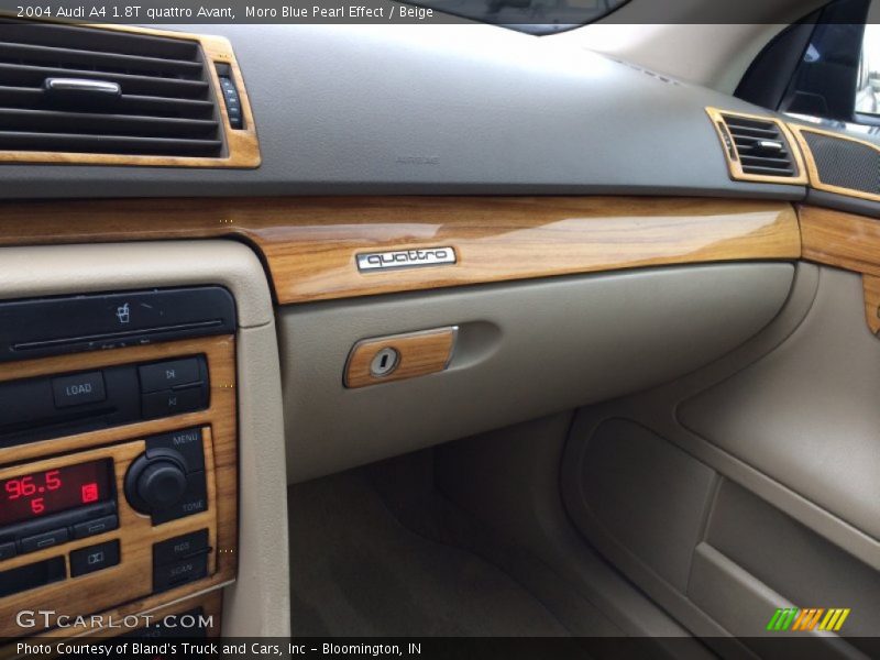 Moro Blue Pearl Effect / Beige 2004 Audi A4 1.8T quattro Avant