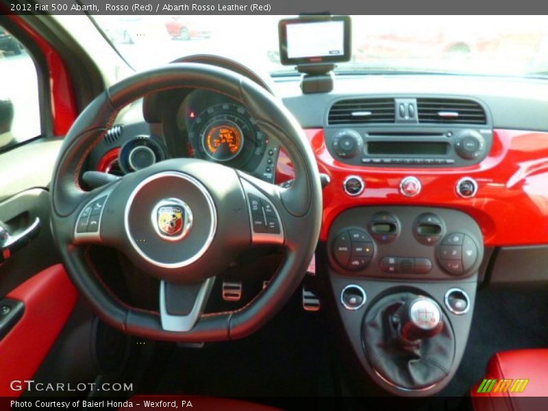 Dashboard of 2012 500 Abarth