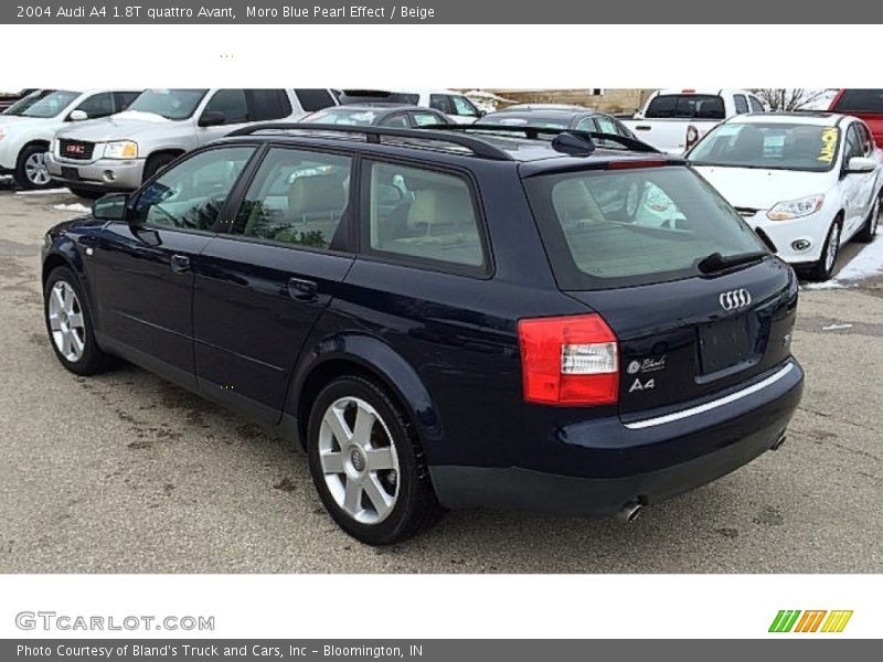 Moro Blue Pearl Effect / Beige 2004 Audi A4 1.8T quattro Avant