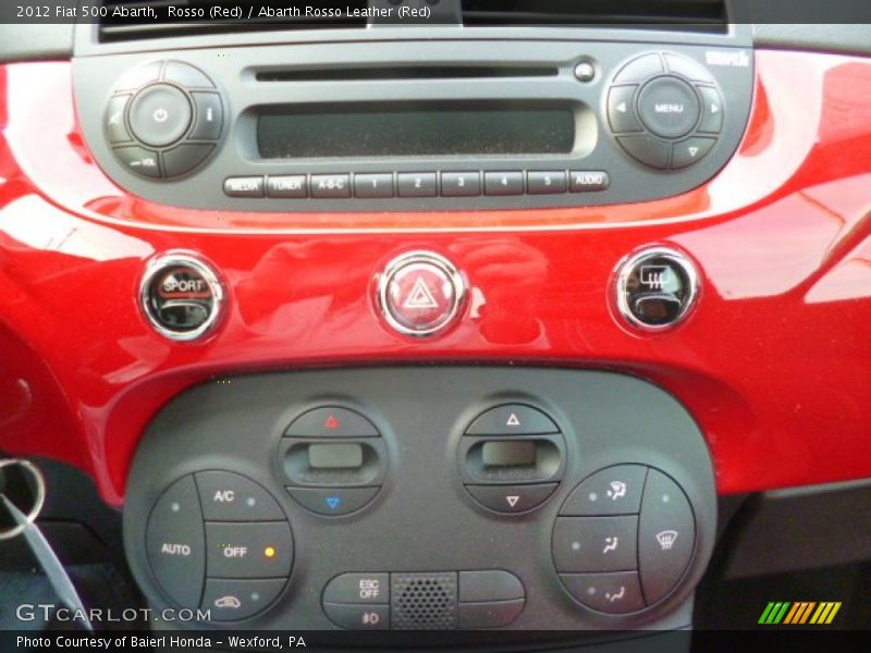 Controls of 2012 500 Abarth