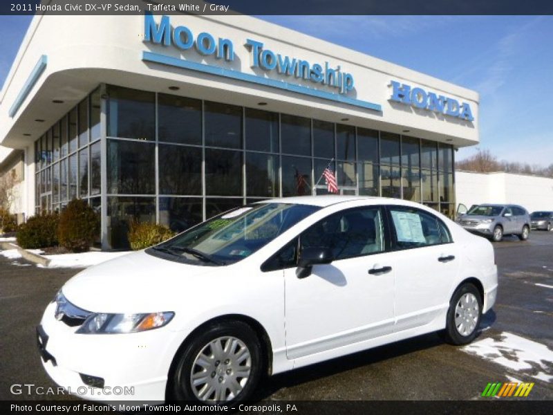 Taffeta White / Gray 2011 Honda Civic DX-VP Sedan