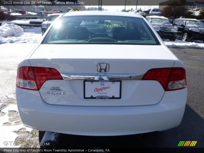 Taffeta White / Gray 2011 Honda Civic DX-VP Sedan