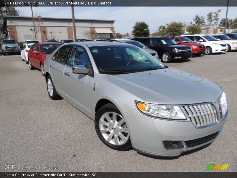 Brilliant Silver Metallic / Dark Charcoal 2010 Lincoln MKZ FWD