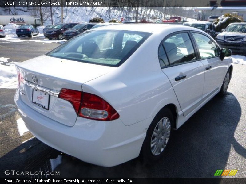 Taffeta White / Gray 2011 Honda Civic DX-VP Sedan