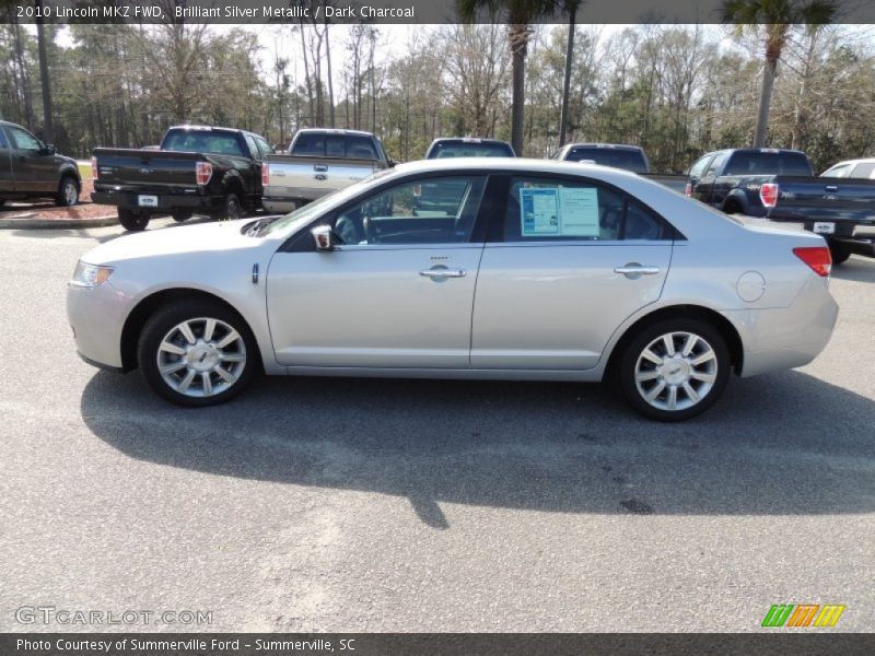Brilliant Silver Metallic / Dark Charcoal 2010 Lincoln MKZ FWD