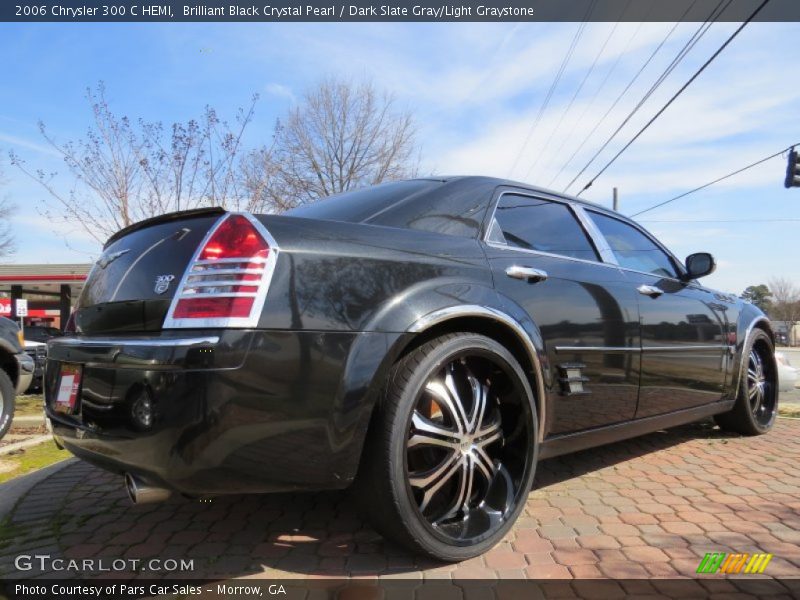 Brilliant Black Crystal Pearl / Dark Slate Gray/Light Graystone 2006 Chrysler 300 C HEMI