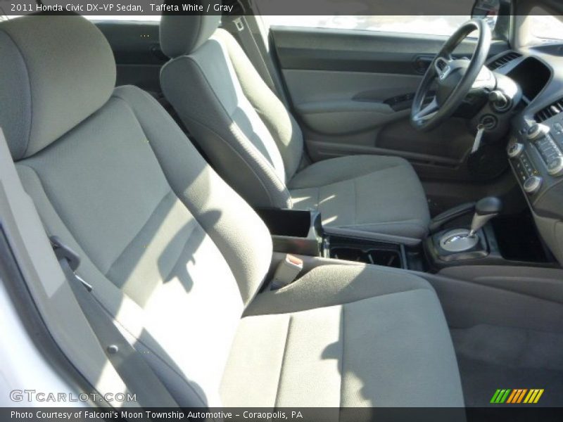 Taffeta White / Gray 2011 Honda Civic DX-VP Sedan