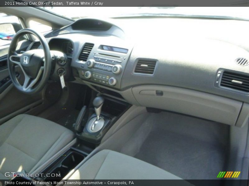 Taffeta White / Gray 2011 Honda Civic DX-VP Sedan