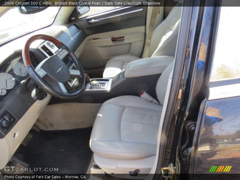 Brilliant Black Crystal Pearl / Dark Slate Gray/Light Graystone 2006 Chrysler 300 C HEMI
