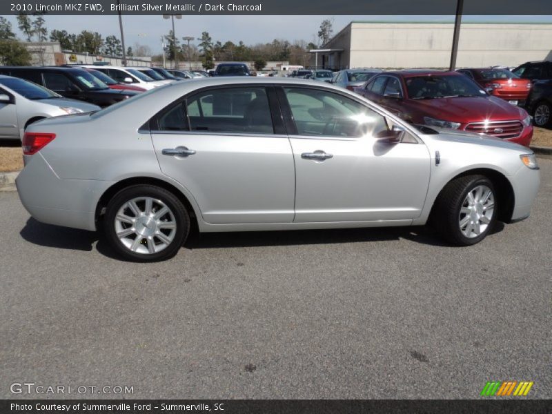 Brilliant Silver Metallic / Dark Charcoal 2010 Lincoln MKZ FWD