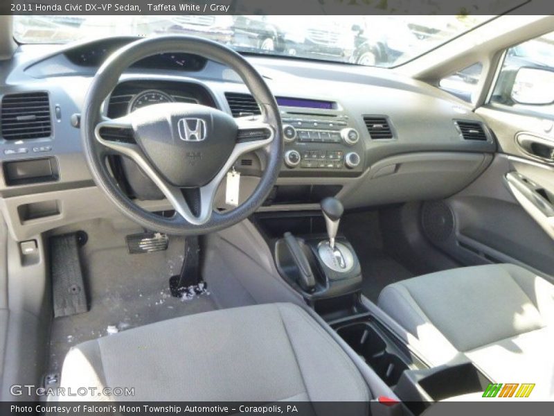 Taffeta White / Gray 2011 Honda Civic DX-VP Sedan