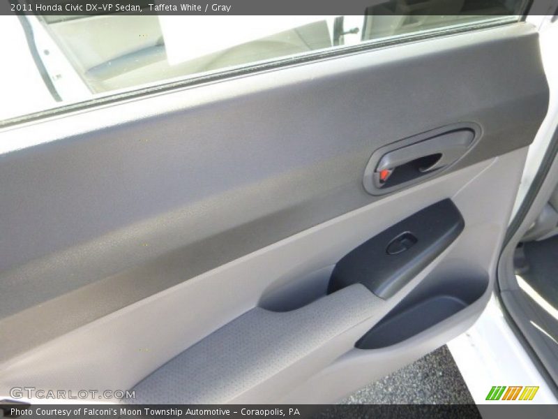 Taffeta White / Gray 2011 Honda Civic DX-VP Sedan