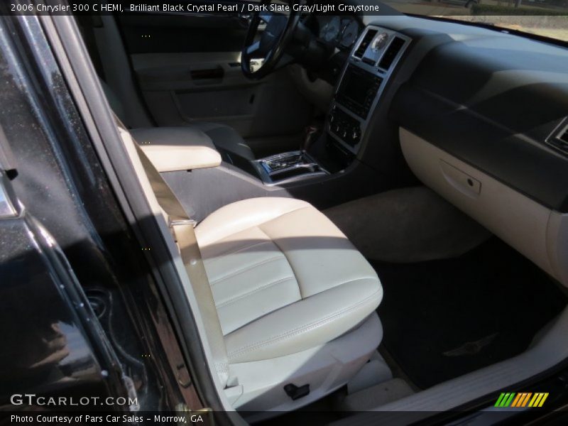 Brilliant Black Crystal Pearl / Dark Slate Gray/Light Graystone 2006 Chrysler 300 C HEMI