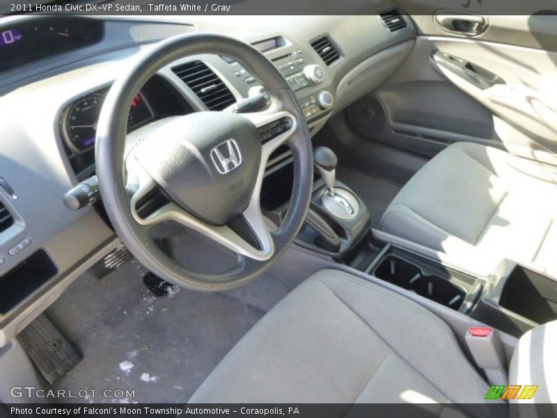 Taffeta White / Gray 2011 Honda Civic DX-VP Sedan