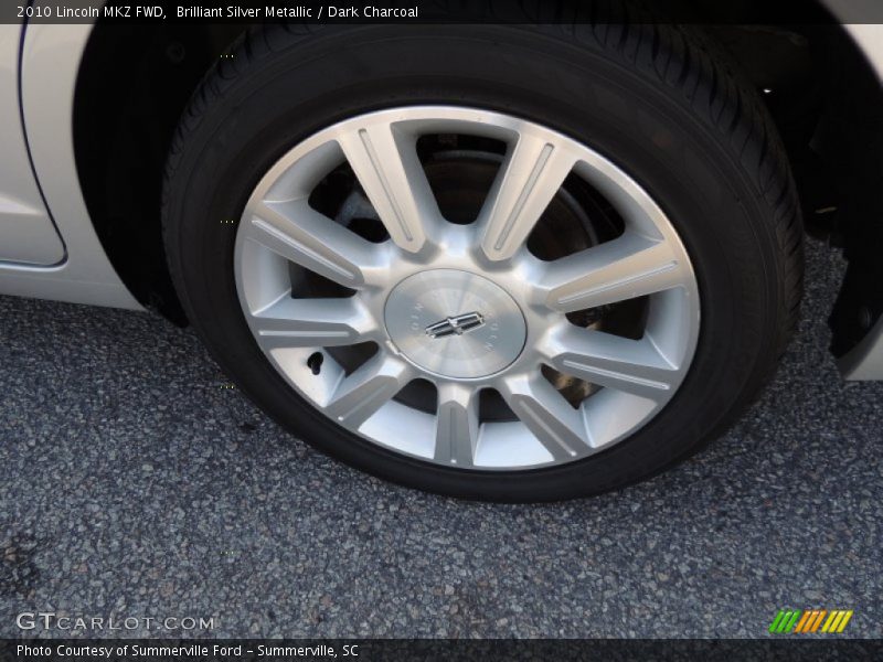 Brilliant Silver Metallic / Dark Charcoal 2010 Lincoln MKZ FWD