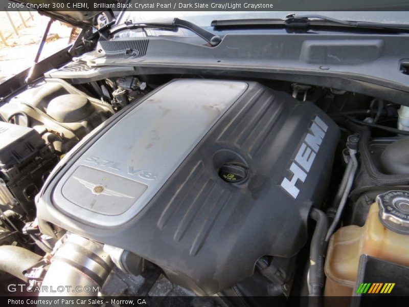 Brilliant Black Crystal Pearl / Dark Slate Gray/Light Graystone 2006 Chrysler 300 C HEMI