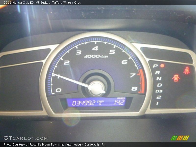 Taffeta White / Gray 2011 Honda Civic DX-VP Sedan