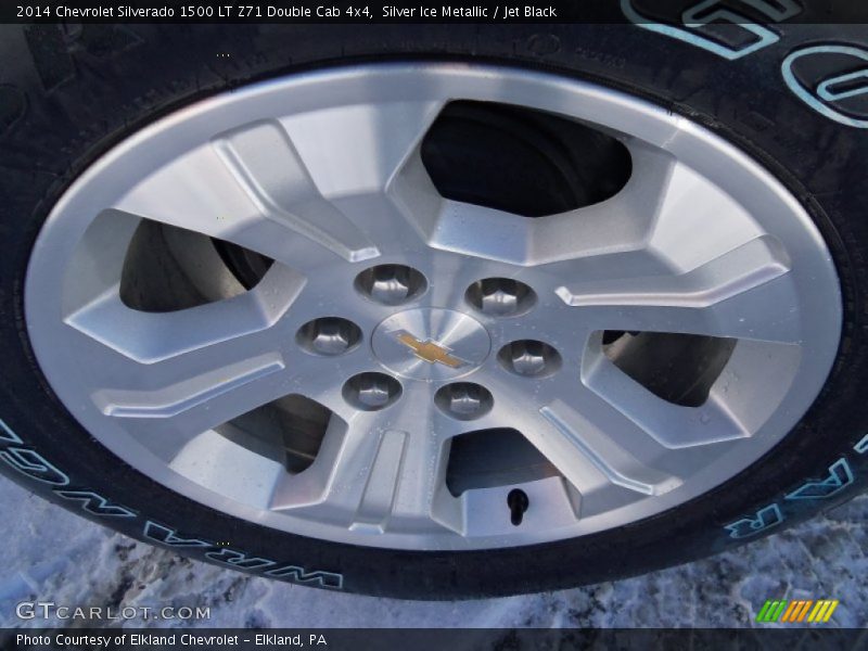 Silver Ice Metallic / Jet Black 2014 Chevrolet Silverado 1500 LT Z71 Double Cab 4x4